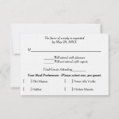 Bruiloft RSVP Kaarten Blue Hydrangea Bloemen Kaartje (Achterkant)