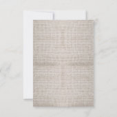 Bruiloft RSVP kaarten in jute stenen pot Kaartje (Achterkant)