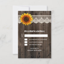 Bruiloft RSVP Kaarten van Schuur Hout en Kant met 