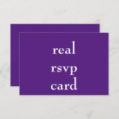 bruiloft RSVP kaartje (Voorkant / Achterkant)