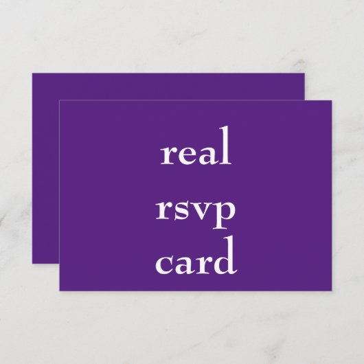 bruiloft RSVP kaartje (Voorkant / Achterkant)