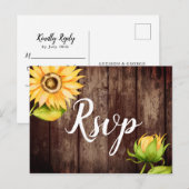 Bruiloft RSVP met maaltijdkeuze in de stijl van de Uitnodiging Briefkaart (Voorkant / Achterkant)