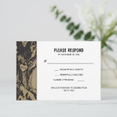 Bruiloft RSVP onder oude eikenboom Kaartje (Staand voorkant)
