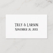 Bruiloft RSVP Online Roos Goud Elegant Handschrift Informatiekaartje (Achterkant)