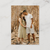 Bruiloft RSVP QR Code Minimalist Clean Simple Informatiekaartje (Achterkant)