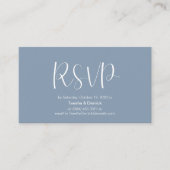 Bruiloft RSVP, reageren, Minimalistisch Script Informatiekaartje (Voorkant)