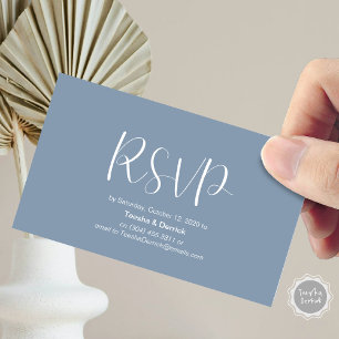 Bruiloft RSVP, reageren, Minimalistisch Script Informatiekaartje