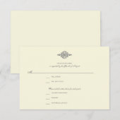 Bruiloft RSVP Respons Kaart / / Elegant Collectie (Voorkant / Achterkant)