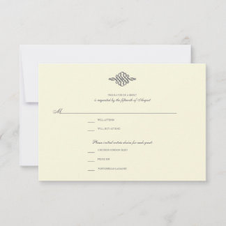 Bruiloft RSVP Respons Kaart / / Elegant Collectie