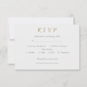 Bruiloft RSVP Rozenboeket Kaartje (Achterkant)