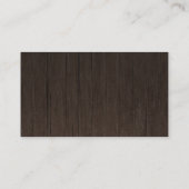 Bruiloft RSVP Rustiek Hout Bourgogne Bloemen Informatiekaartje (Achterkant)