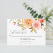 Bruiloft RSVP sjabloon Kaart (Staand voorkant)