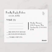 Bruiloft RSVP | Sterrennacht Moon Briefkaart (Achterkant)