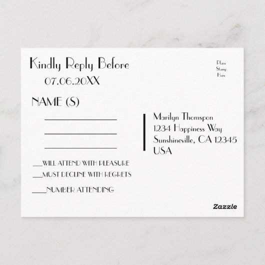 Bruiloft RSVP | Sterrennacht Moon Briefkaart (Achterkant)