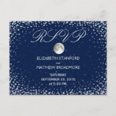 Bruiloft RSVP | Sterrennacht Moon Briefkaart (Voorkant)