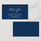 Bruiloft RSVP via telefoon of e-mail reageren Informatiekaartje (Voorkant / Achterkant)