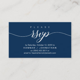 Bruiloft RSVP via telefoon of e-mail reageren Informatiekaartje