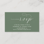 Bruiloft RSVP via telefoon of e-mail reageren Informatiekaartje (Voorkant)