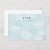 Bruiloft RSVP voor bestemming bruiloften (Voorkant / Achterkant)