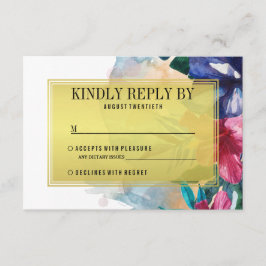 Bruiloft RSVP | WATERVERVEN Kaartje