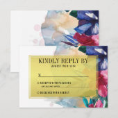 Bruiloft RSVP | WATERVERVEN Kaartje (Voorkant / Achterkant)