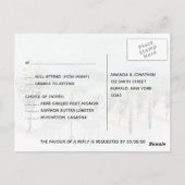 Bruiloft RSVP Wijnproeverij Briefkaart (Achterkant)