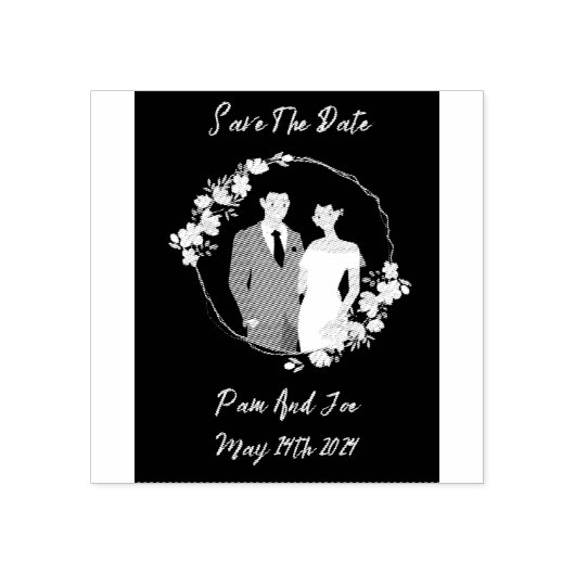 Bruiloft Rubber Stamp  Rubberstempel (Afrduk)