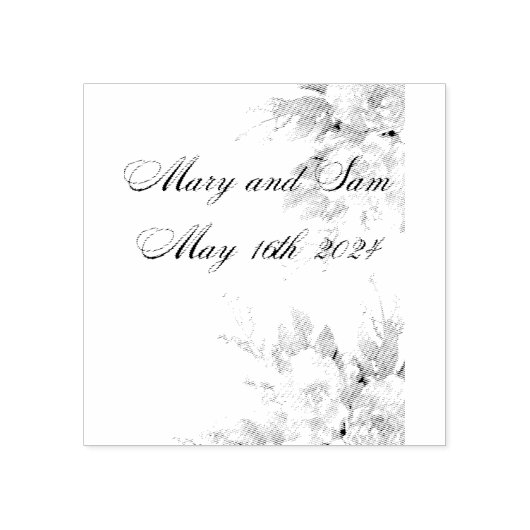 Bruiloft rubberstempel (Afrduk)