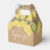 Bruiloft 'Rustic Main Squeeze Lemons'  Bedankdoosjes (Achterkant)