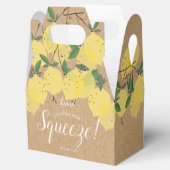 Bruiloft 'Rustic Main Squeeze Lemons'  Bedankdoosjes (Geopend)