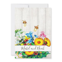 Bruiloft Rustieke Bloemen Honing Bijen Goud Eco