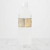 Bruiloft rustieke chique aangepaste namen klassiek waterfles etiket (Achterkant)