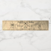 Bruiloft rustieke chique aangepaste namen klassiek waterfles etiket (Enkel label)