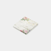 Bruiloft Rustieke Houten Aquarel Bloem Slinger Lic Post-it® Notes (Schuin)
