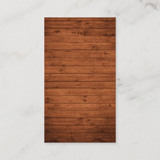 Bruiloft rustieke houten foto register invoegen Ka Informatiekaartje (Achterkant)