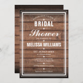 Bruiloft Rustieke Houten Panelen Kaart (Voorkant / Achterkant)