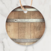Bruiloft Rustieke Whiskey Bedankjes Labels (Achterkant)