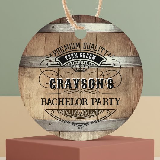 Bruiloft Rustieke Whiskey Bedankjes Labels