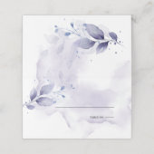 Bruiloft | Rustige Waterverf Plum Paars Plaatskaartje (Buitenkant ongevouwen)