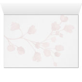 Bruiloft | Sage en blush roze Waterverf Foliage (Binnen Horizontaal (Onder))