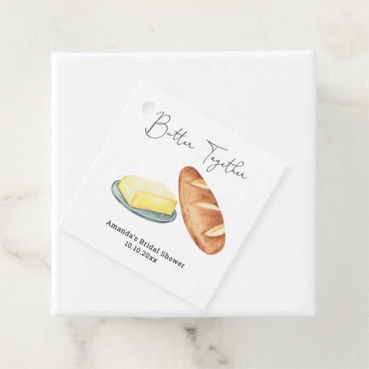 Bruiloft 'Samen Butteren' Bedankjes Labels (In situ)