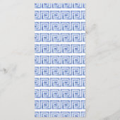 Bruiloft Santorini Griekenland Menu (Achterkant)