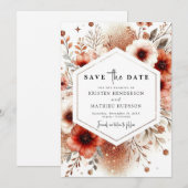 bruiloft save the date (Voorkant / Achterkant)