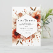 bruiloft save the date (Staand voorkant)