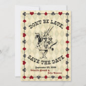 Bruiloft Save the Date, Alice in Wonderland Save The Date (Voorkant)
