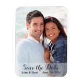 Bruiloft Save the Date - Eenvoudig script Magneet (Verticaal)
