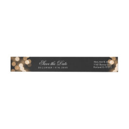 Bruiloft Save The Date Gold Hollywood Glam