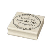 Bruiloft Save the Date Hart Modern Script Rubberstempel (Stempel)