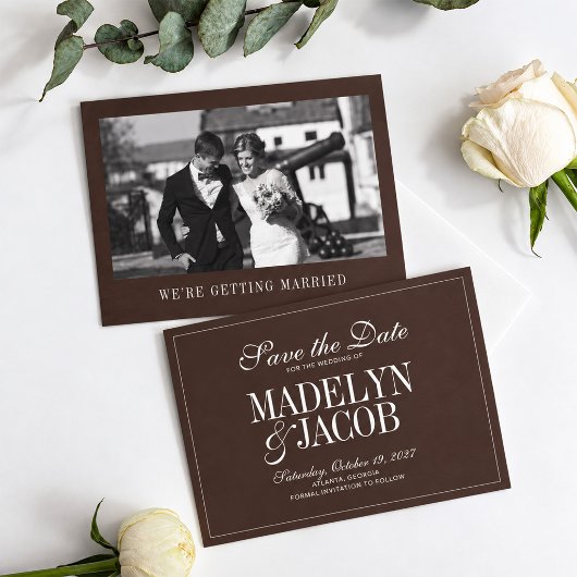 Bruiloft Save the Date klassieker