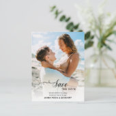 *~* BRUILOFT SAVE the DATE - QR code Website AR6 Briefkaart (Staand voorkant)